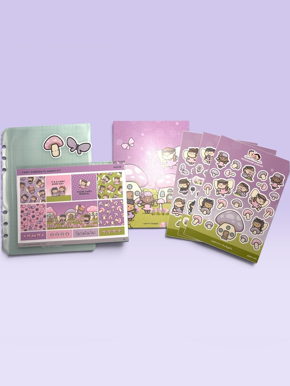 NEW Hubman & Chubgirl Fairy Garden Planner Sticker Bundle